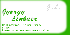 gyorgy linkner business card